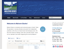 Tablet Screenshot of malvernbooks.com